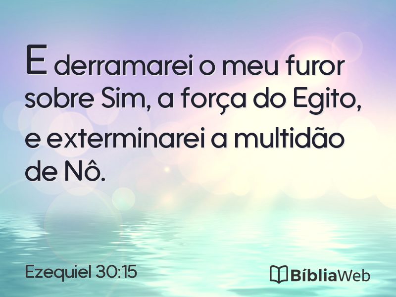 Ezequiel 30:15 em imagem para compartilhar