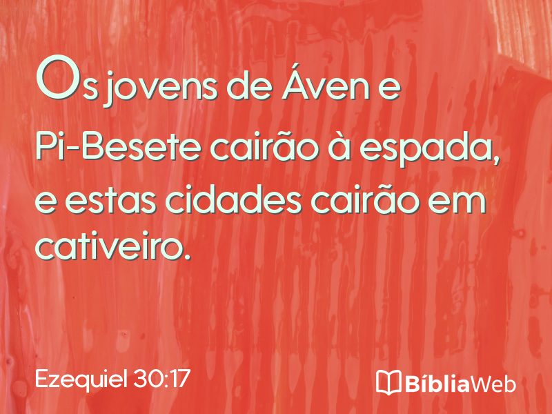 Ezequiel 30:17 em imagem para compartilhar