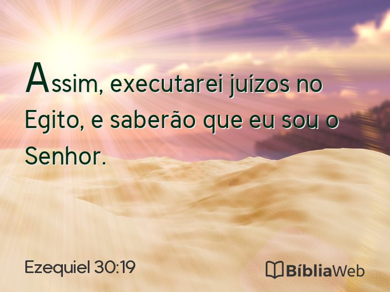 Ezequiel 30:19 em imagem para compartilhar