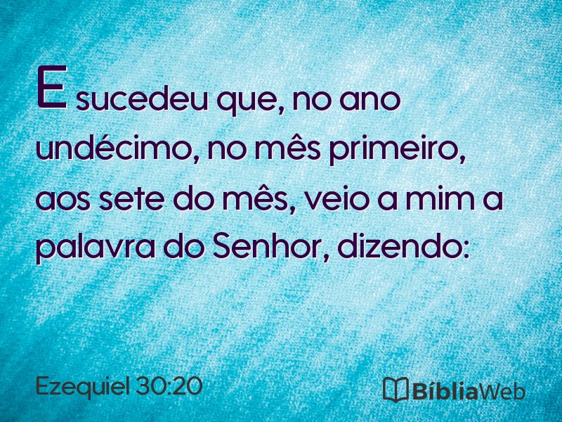 Ezequiel 30:20 em imagem para compartilhar