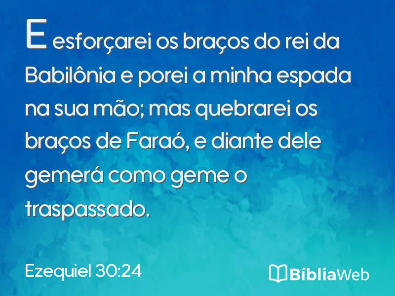 Ezequiel 30:24 em imagem para compartilhar