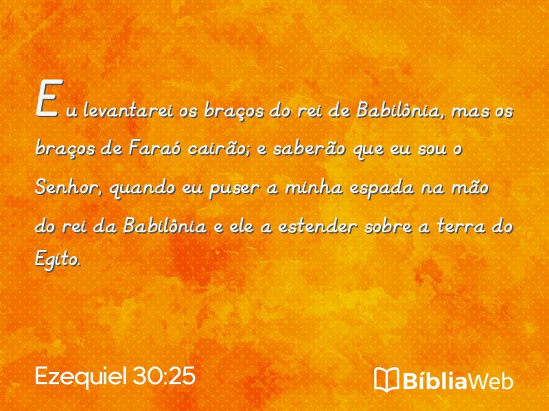 Ezequiel 30:25 em imagem para compartilhar