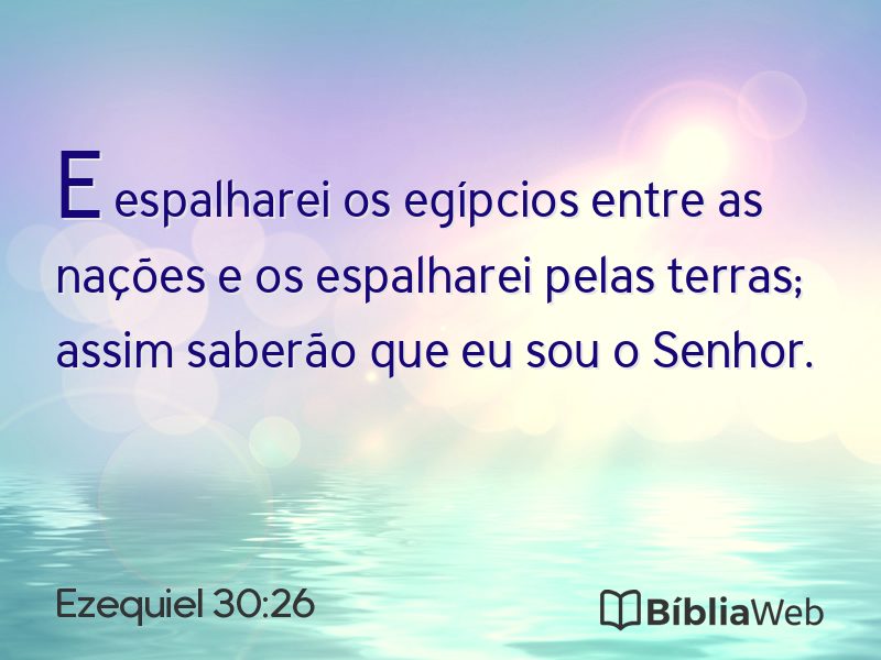 Ezequiel 30:26 em imagem para compartilhar