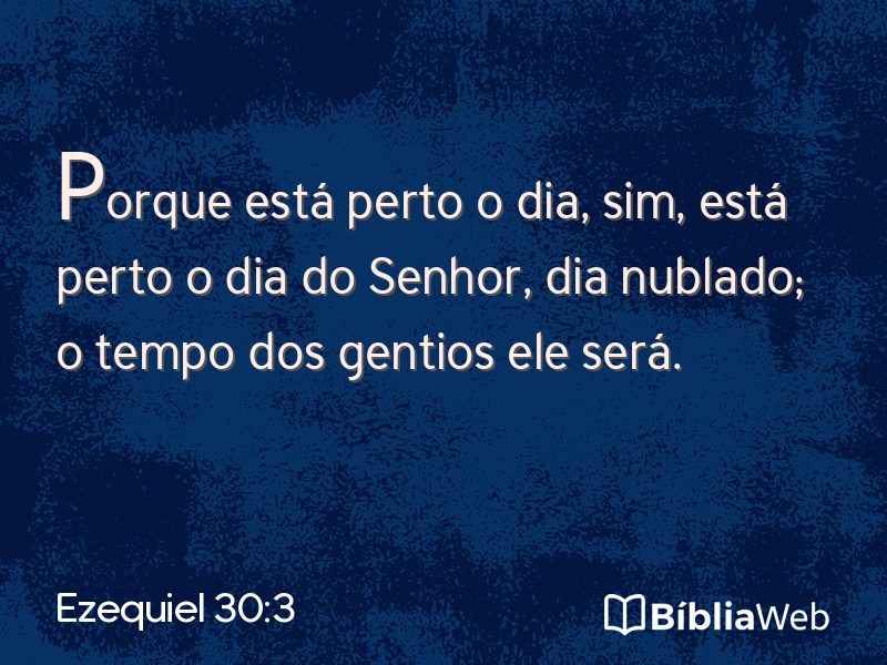 Ezequiel 30:3 em imagem para compartilhar