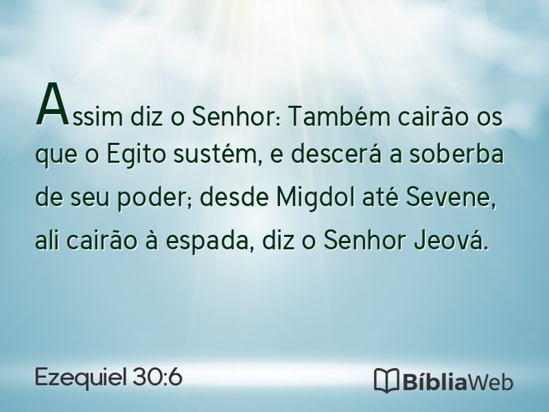 Ezequiel 30:6 em imagem para compartilhar