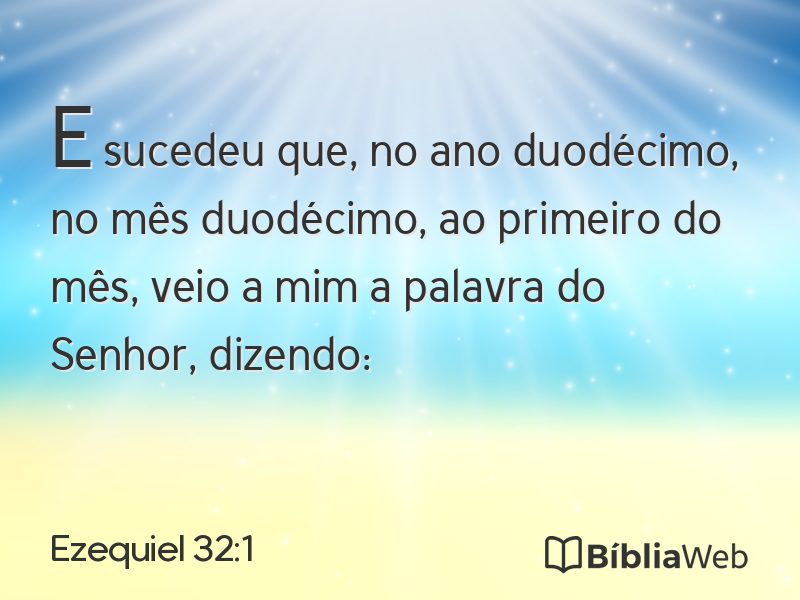 Ezequiel 32:1 em imagem para compartilhar