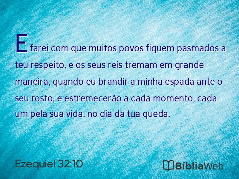 Ezequiel 32:10 em imagem para compartilhar