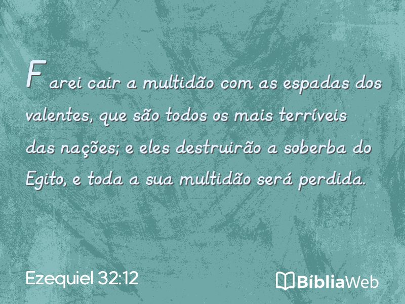 Ezequiel 32:12 em imagem para compartilhar