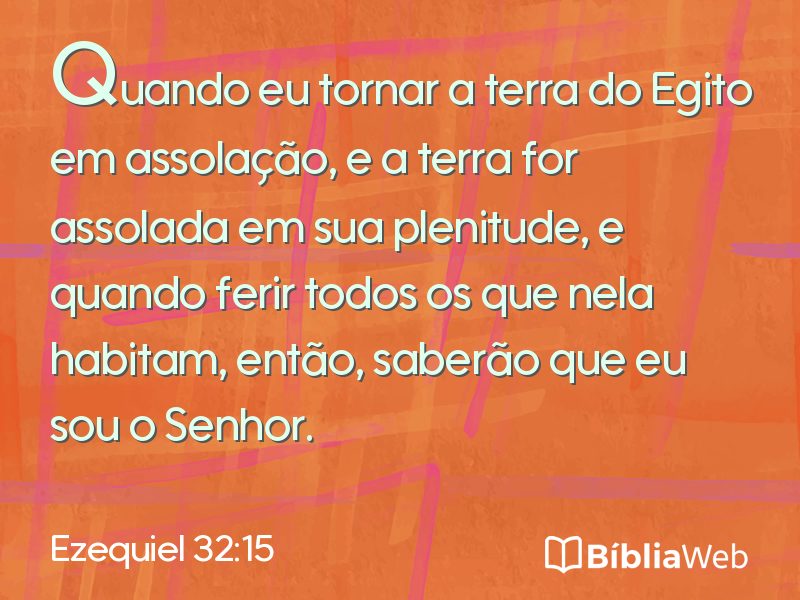 Ezequiel 32:15 em imagem para compartilhar