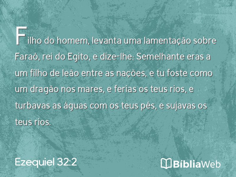 Ezequiel 32:2 em imagem para compartilhar