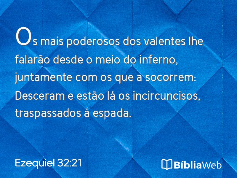 Ezequiel 32:21 em imagem para compartilhar