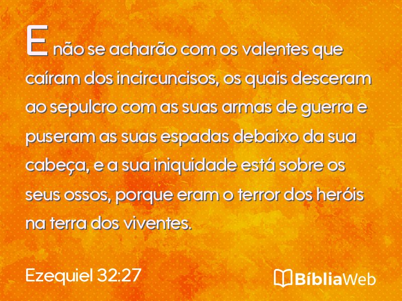 Ezequiel 32:27 em imagem para compartilhar