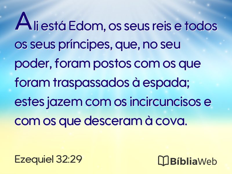 Ezequiel 32:29 em imagem para compartilhar