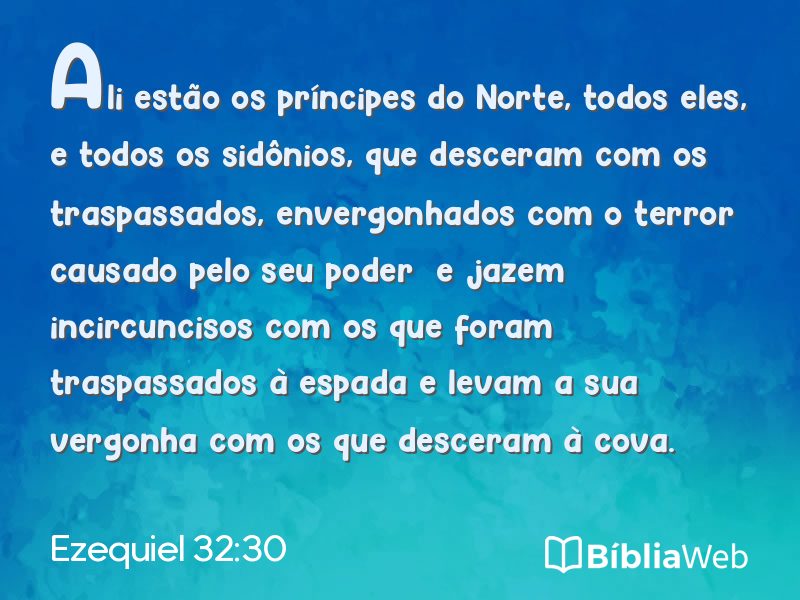 Ezequiel 32:30 em imagem para compartilhar