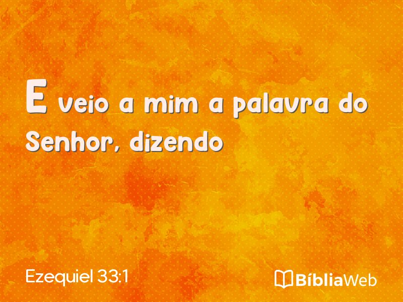 Ezequiel 33:1 em imagem para compartilhar