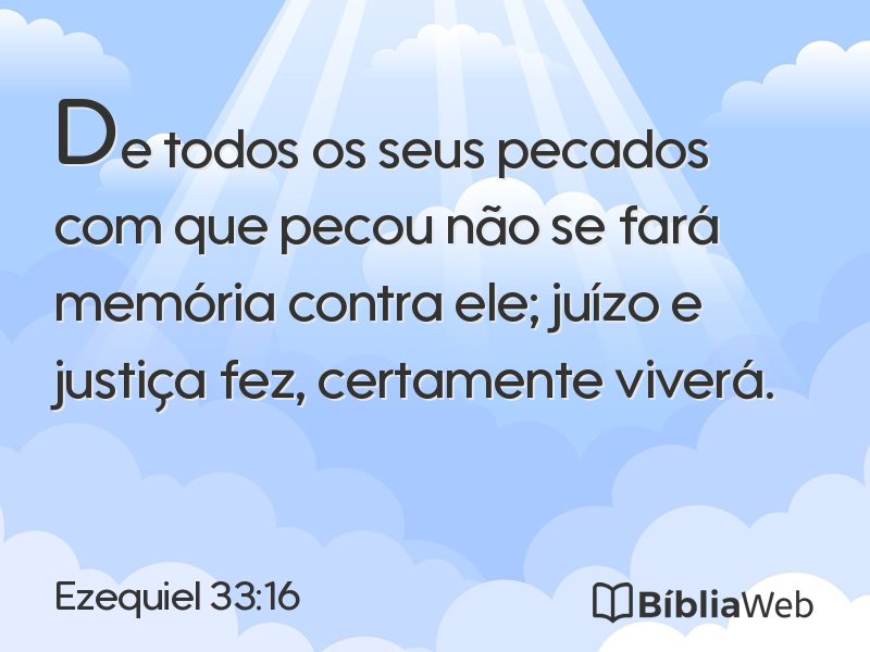 Ezequiel 33:16 em imagem para compartilhar