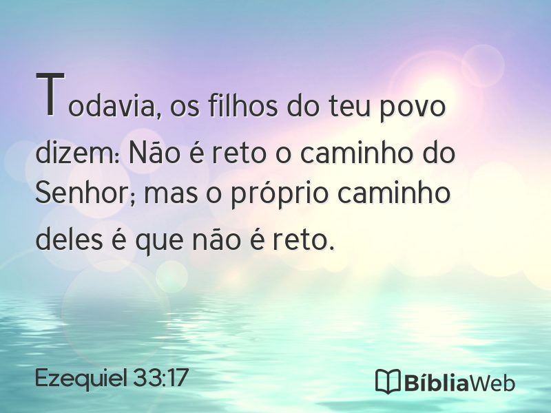 Ezequiel 33:17 em imagem para compartilhar