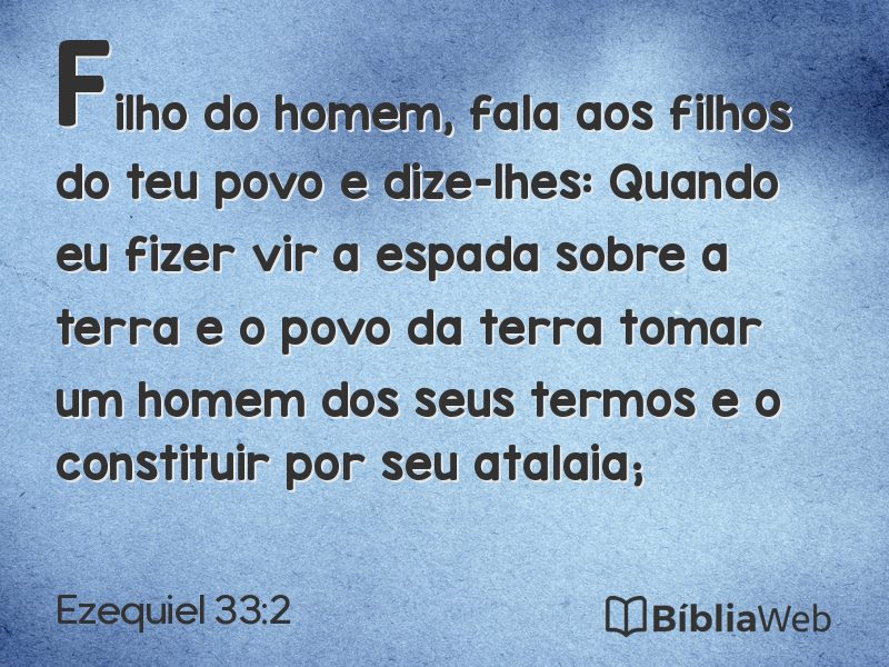 Ezequiel 33:2 em imagem para compartilhar