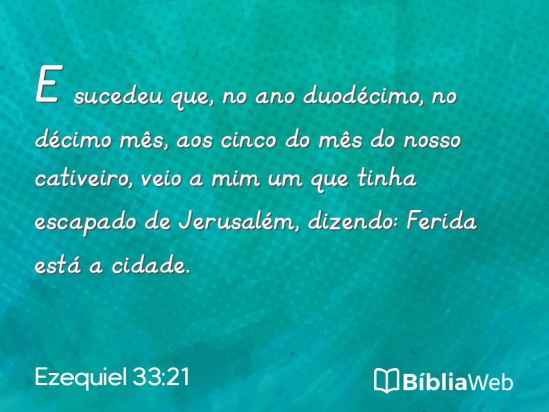 Ezequiel 33:21 em imagem para compartilhar
