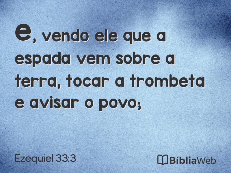 Ezequiel 33:3 em imagem para compartilhar