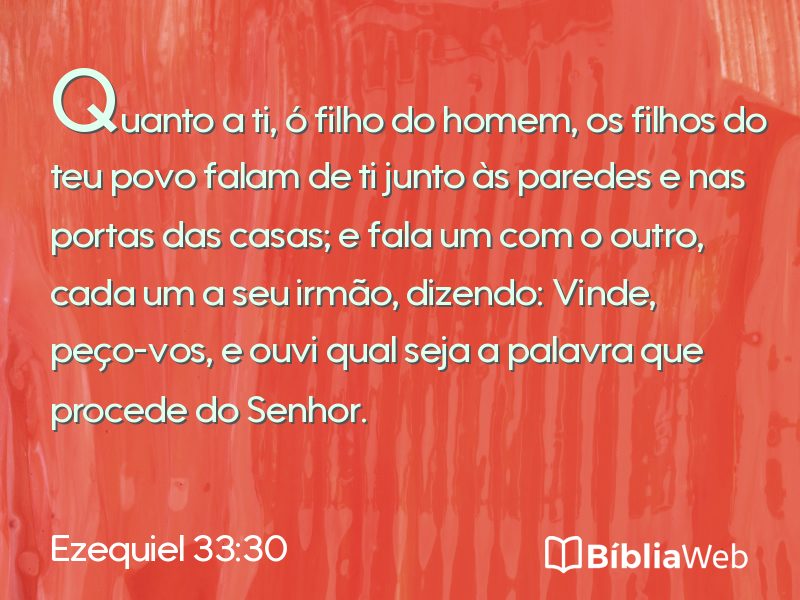 Ezequiel 33:30 em imagem para compartilhar