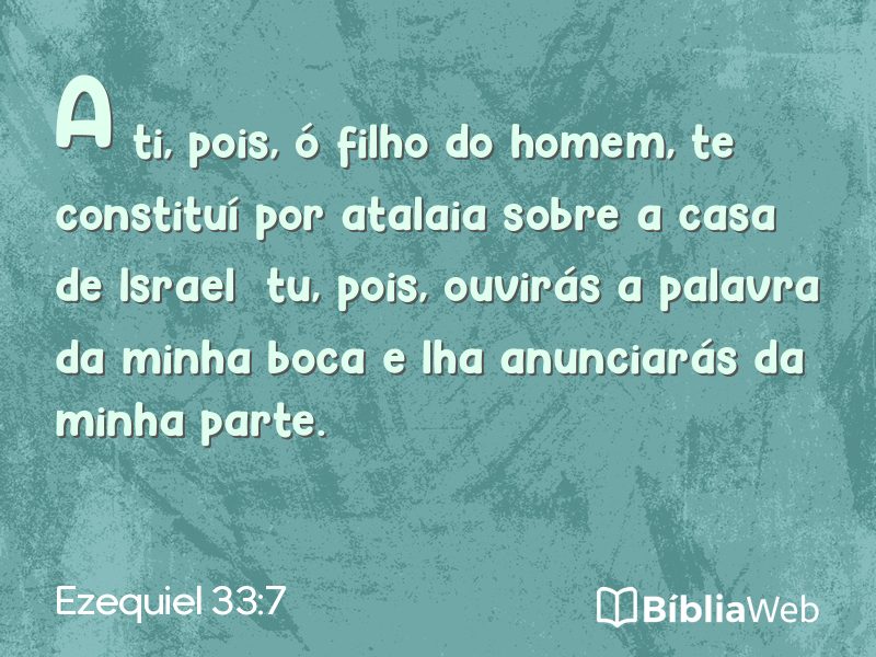Ezequiel 33:7 em imagem para compartilhar