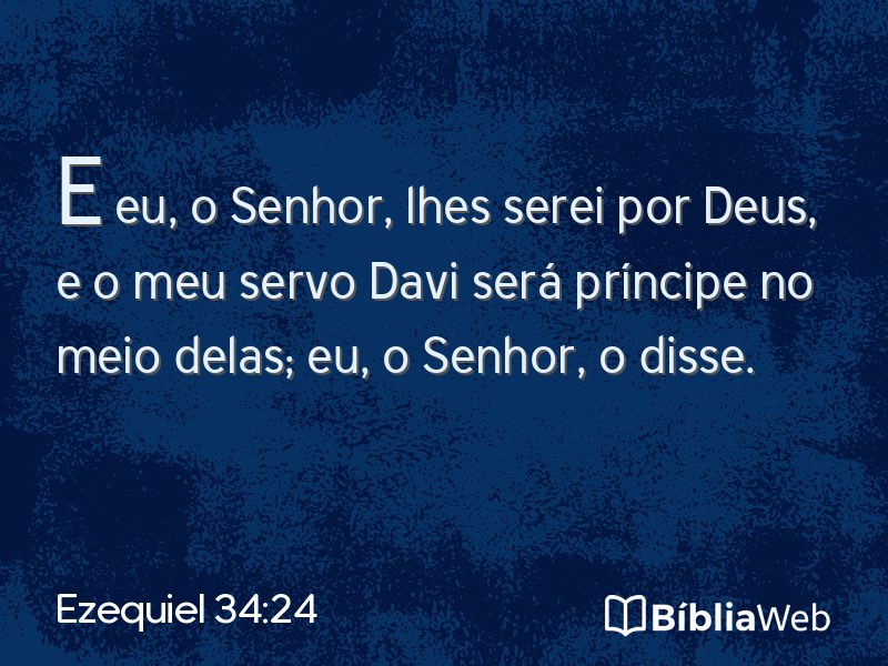 Ezequiel 34:24 em imagem para compartilhar