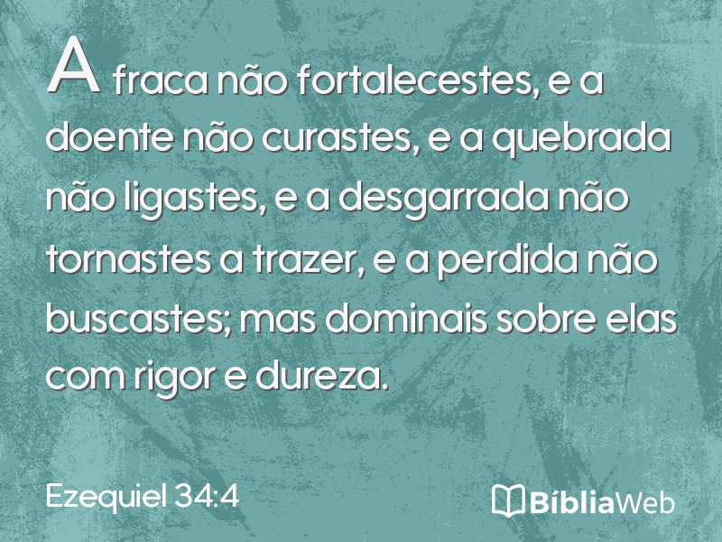 Ezequiel 34:4 em imagem para compartilhar
