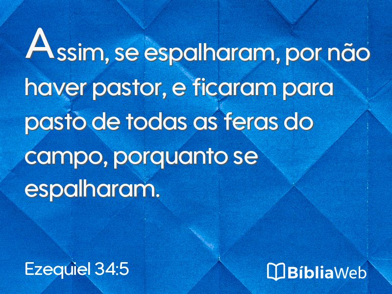 Ezequiel 34:5 em imagem para compartilhar