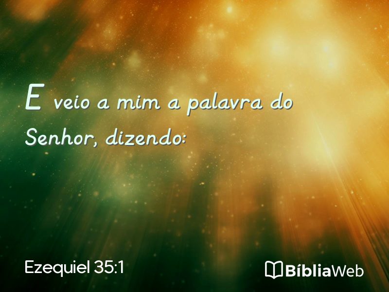 Ezequiel 35:1 em imagem para compartilhar