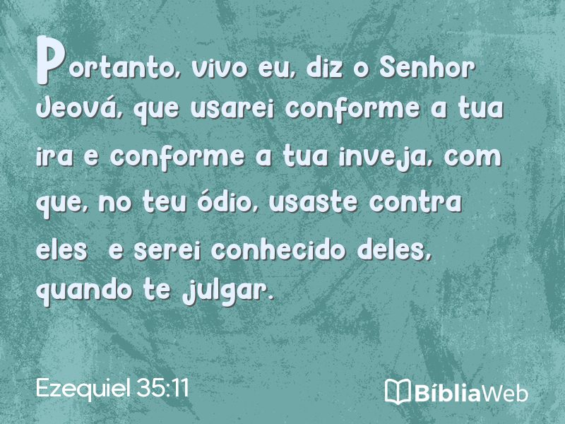 Ezequiel 35:11 em imagem para compartilhar