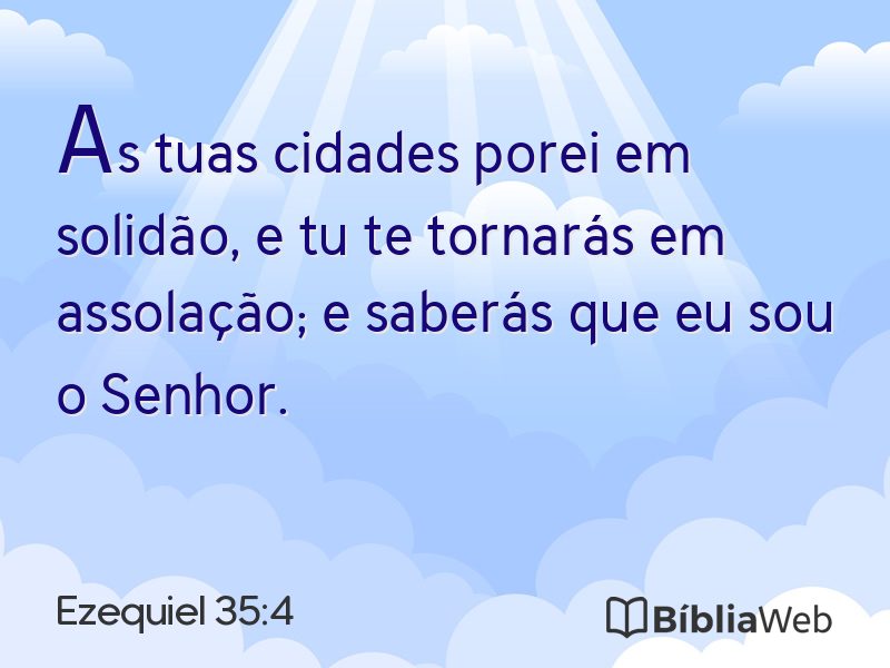 Ezequiel 35:4 em imagem para compartilhar