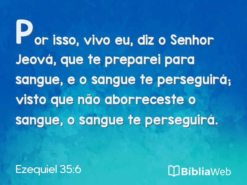 Ezequiel 35:6 em imagem para compartilhar