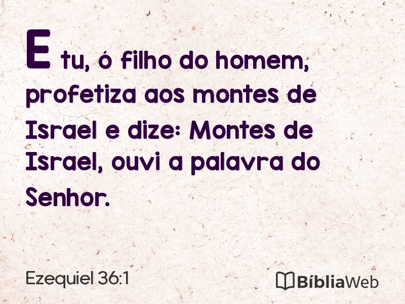 Ezequiel 36:1 em imagem para compartilhar