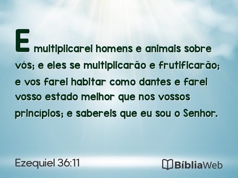 Ezequiel 36:11 em imagem para compartilhar