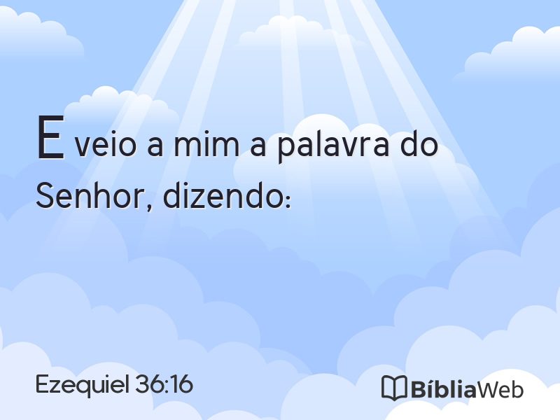 Ezequiel 36:16 em imagem para compartilhar