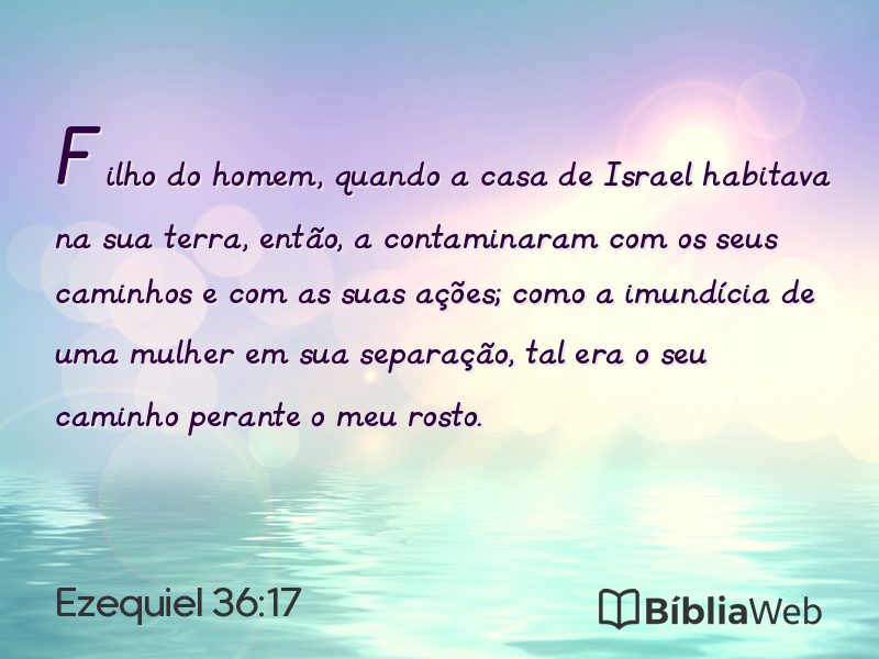 Ezequiel 36:17 em imagem para compartilhar