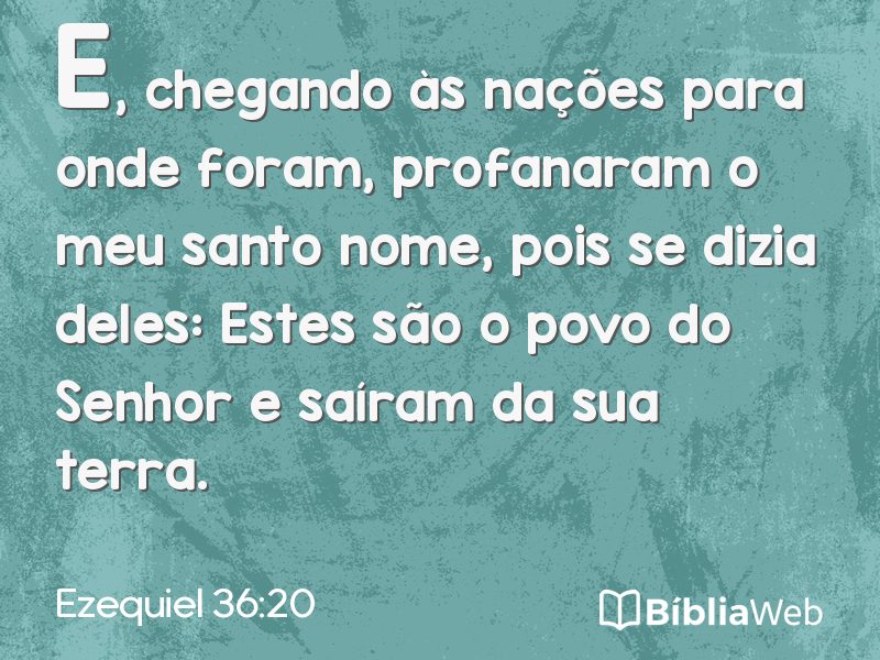 Ezequiel 36:20 em imagem para compartilhar