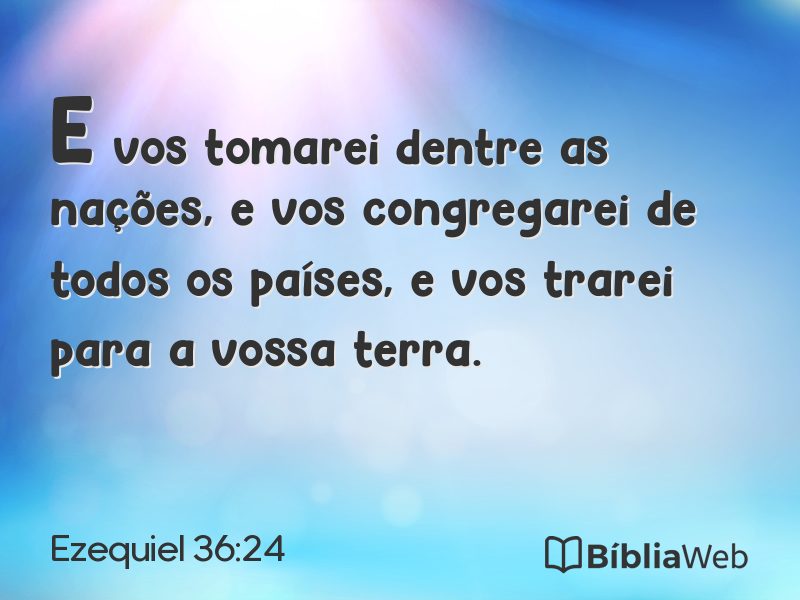 Ezequiel 36:24 em imagem para compartilhar
