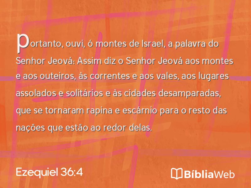 Ezequiel 36:4 em imagem para compartilhar