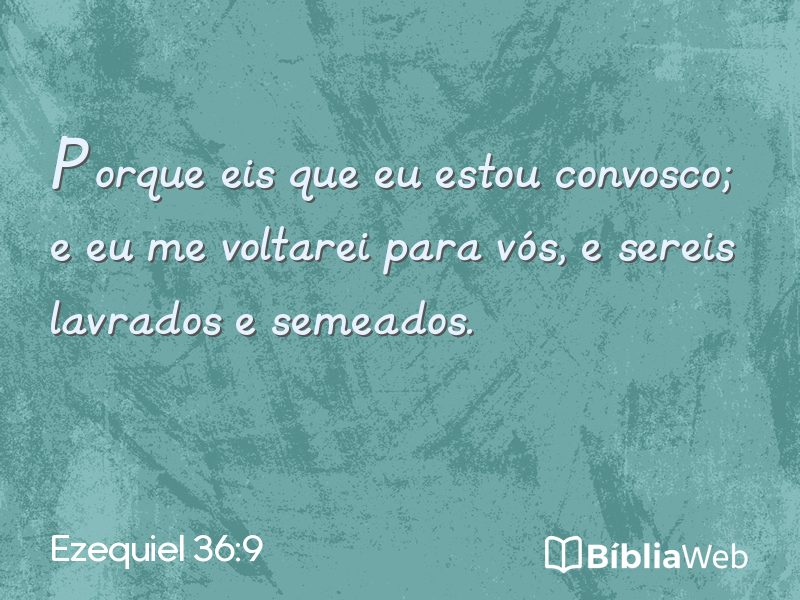 Ezequiel 36:9 em imagem para compartilhar