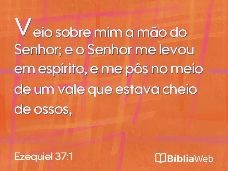 Ezequiel 37:1 em imagem para compartilhar