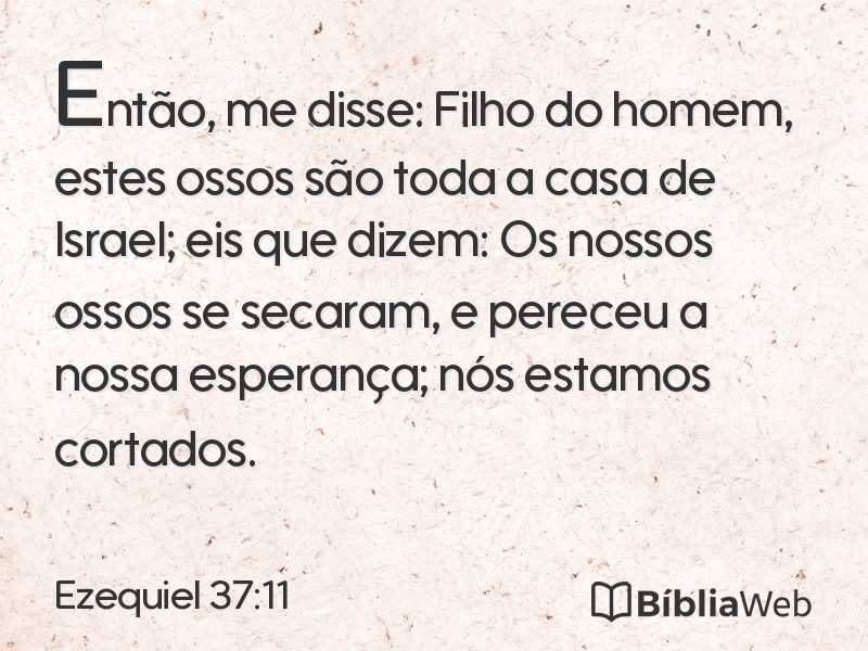 Ezequiel 37:11 em imagem para compartilhar