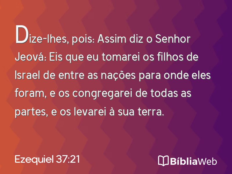Ezequiel 37:21 em imagem para compartilhar