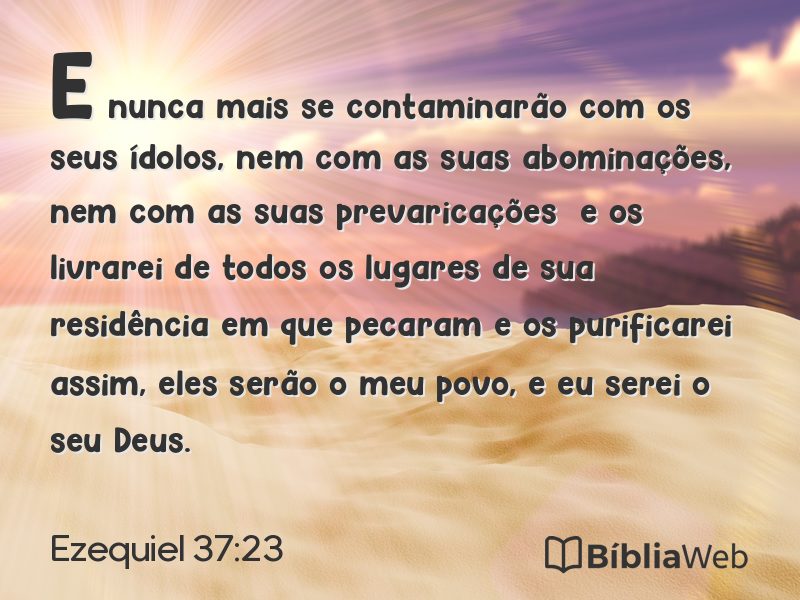 Ezequiel 37:23 em imagem para compartilhar