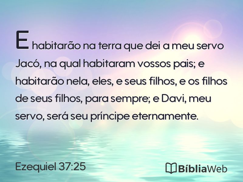 Ezequiel 37:25 em imagem para compartilhar