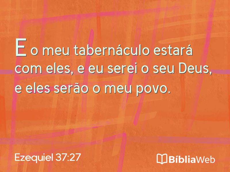 Ezequiel 37:27 em imagem para compartilhar