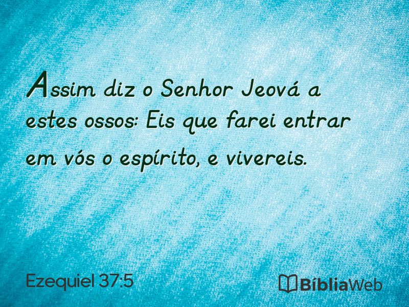 Ezequiel 37:5 em imagem para compartilhar