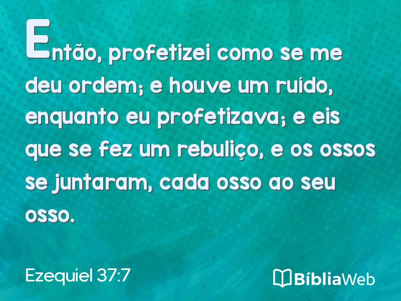 Ezequiel 37:7 em imagem para compartilhar