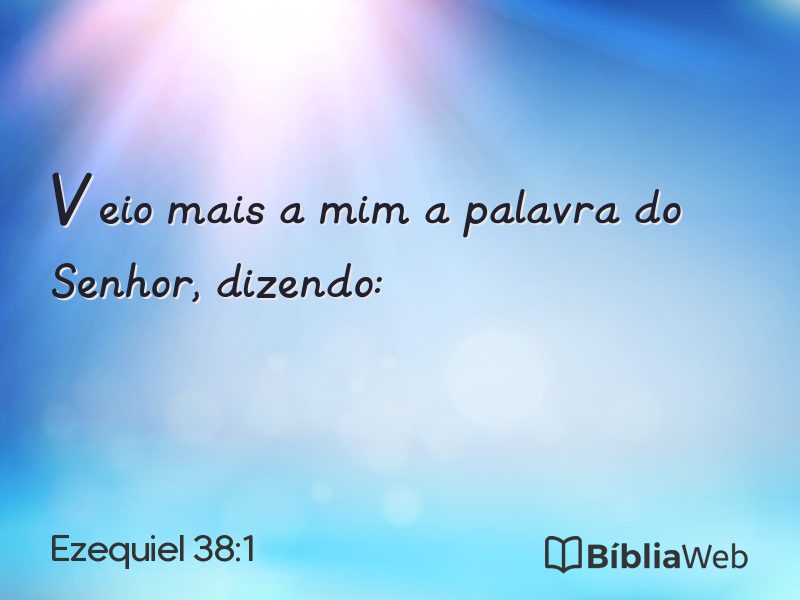 Ezequiel 38:1 em imagem para compartilhar